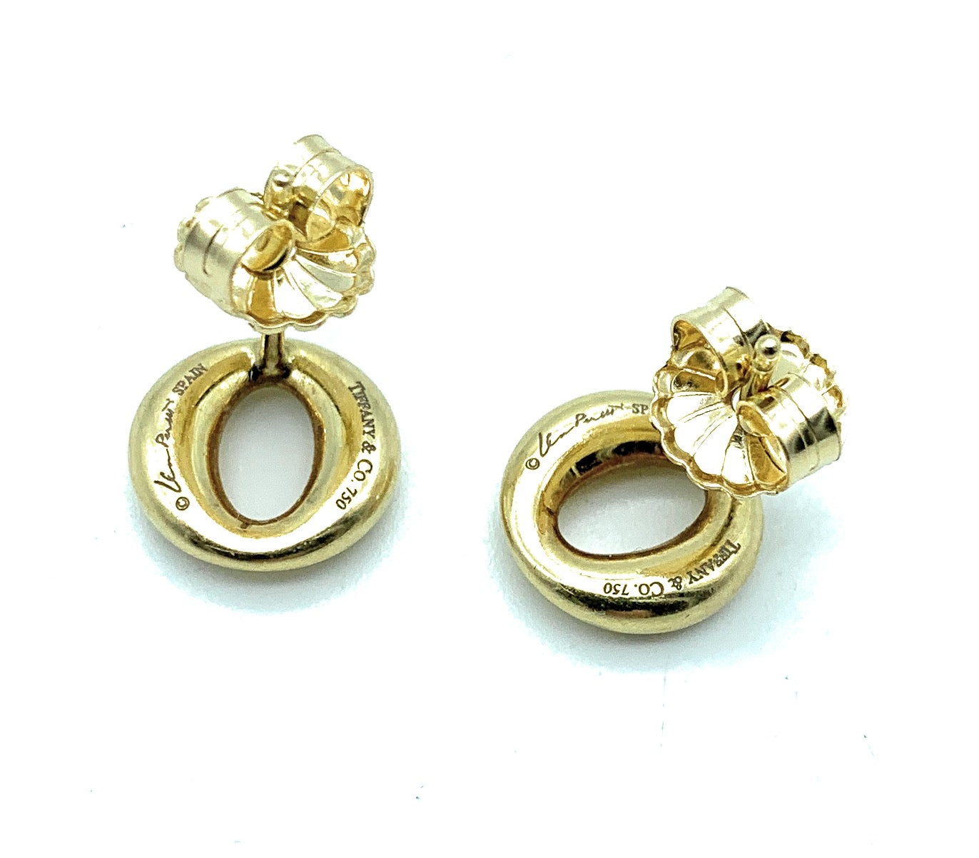 Tiffany & Co. 18K Yellow Gold Etoile Diamond Necklace & Elsa Peretti Earring Set