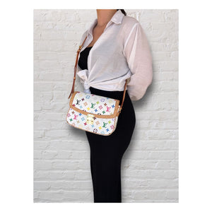 White Louis Vuitton Monogram Multicolore Lodge PM Shoulder Bag – Designer  Revival