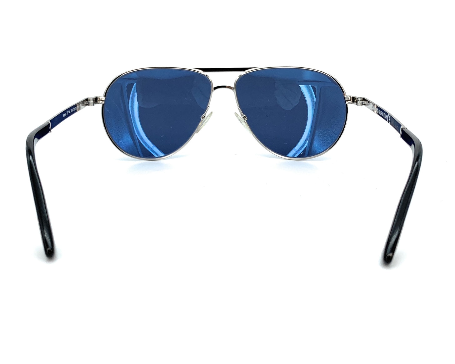 Tom Ford Marko TF144 18V Shiny Rhodium Blue Lens Aviator Sunglasses