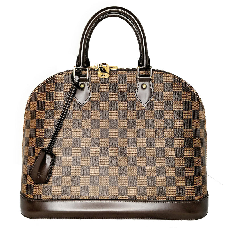 Louis Vuitton Damier Ebene Alma MM Handbag Satchel – The ReLux