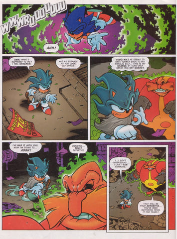 Old man Sonic from fleetway Sonic the comic
