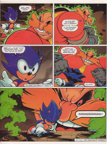 Sonic The Comic: Fleetway Sonic learns that tails is dead