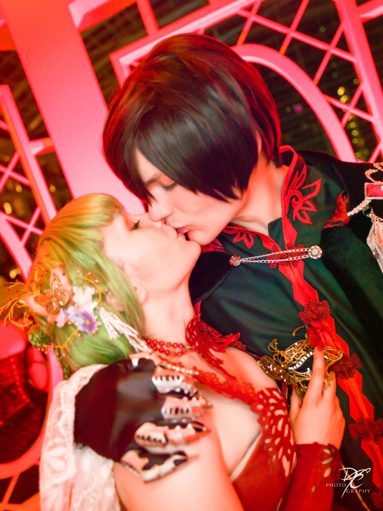 Clamp in cardland Lelouch and C.C Code Geass cosplay