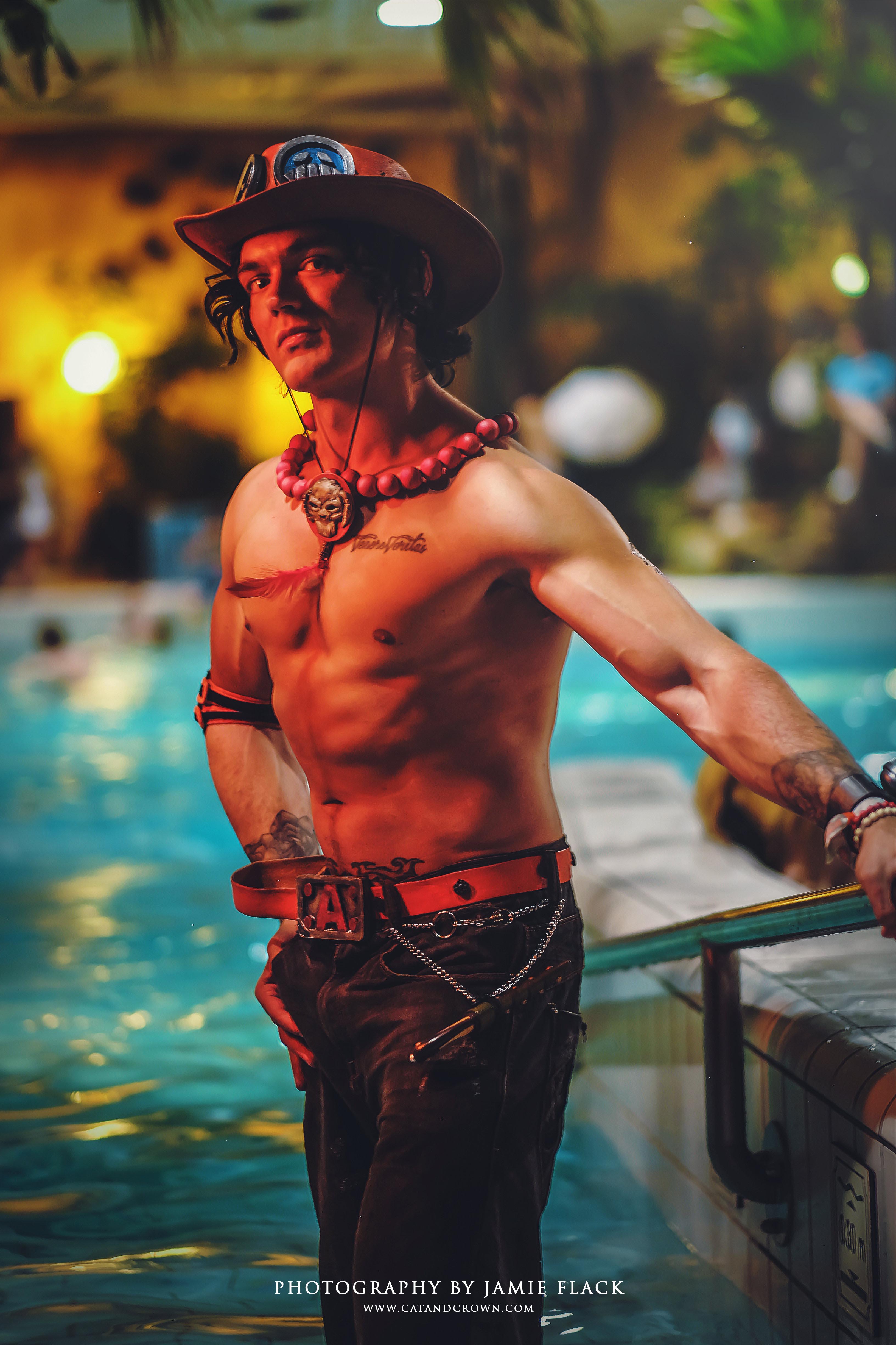 Firefist Ace cosplay from One Piece