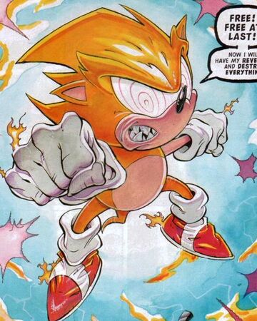 The most powerful version of Super Sonic: Fleetway Super Sonic
