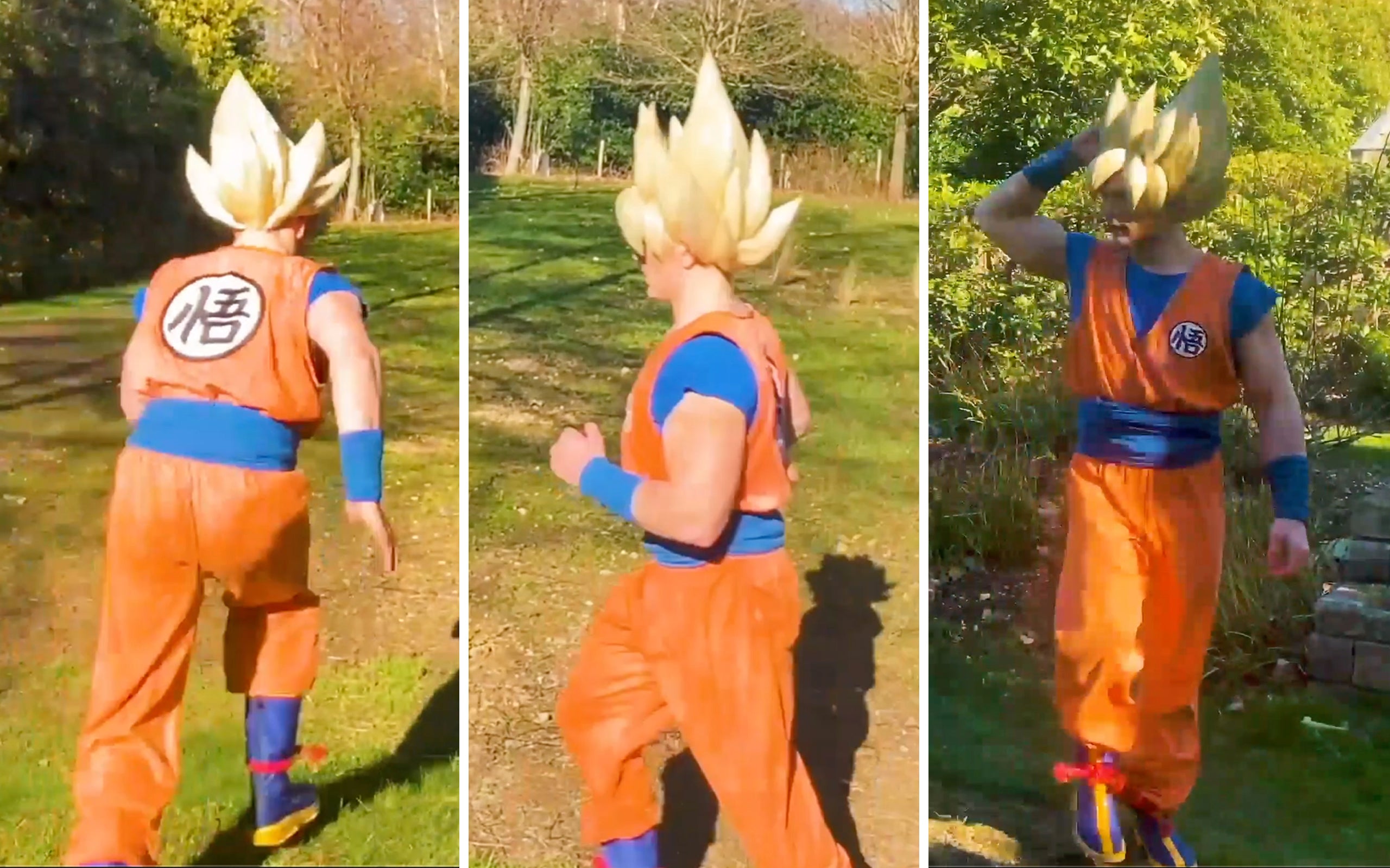 Dragon Ball Z Super Son Goku Cosplay Fitness HIIT Cardio Anime Workout