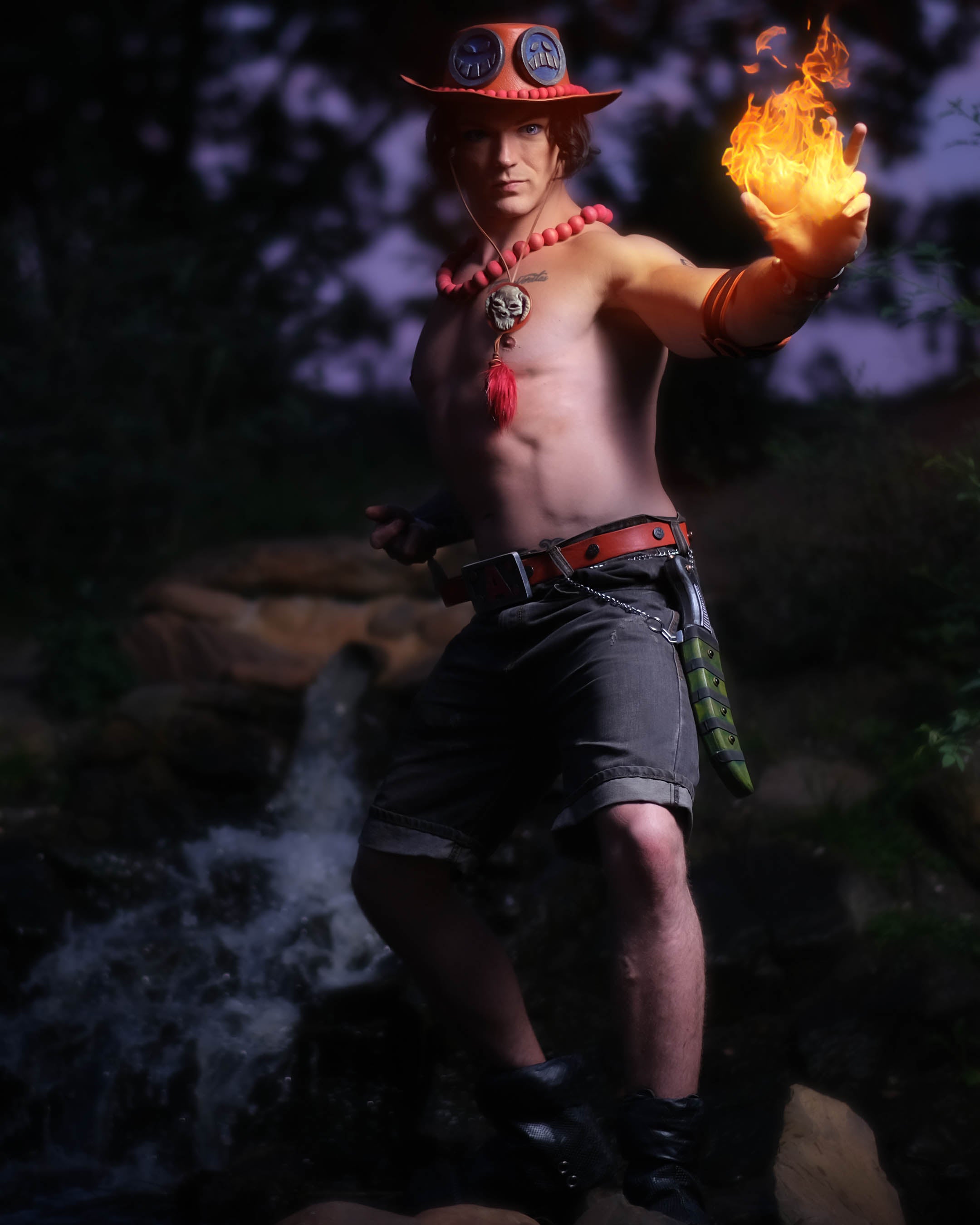 Ace One Piece Cosplay - Portgas D Ace Firefist Cosplay