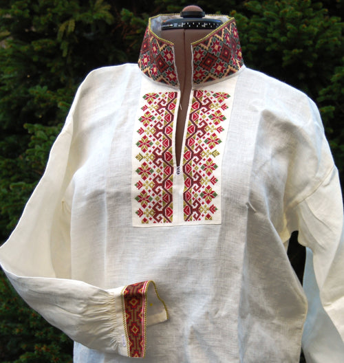 Telemark dameskjorte, ferdig vare eller matrialpakke, Korssting