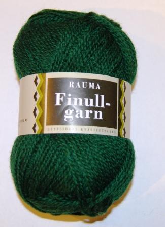 Garn, Rauma Finullgarn Grønn farge 432
