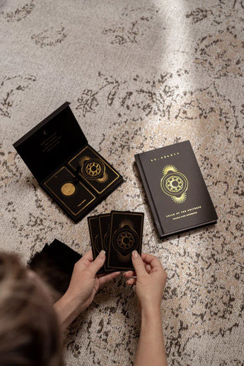 Child of the Universe Black and Gold Edition Oracle Deck and book