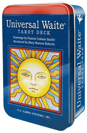 Universal Waite Tarot Deck in a Tin Tarot Deck