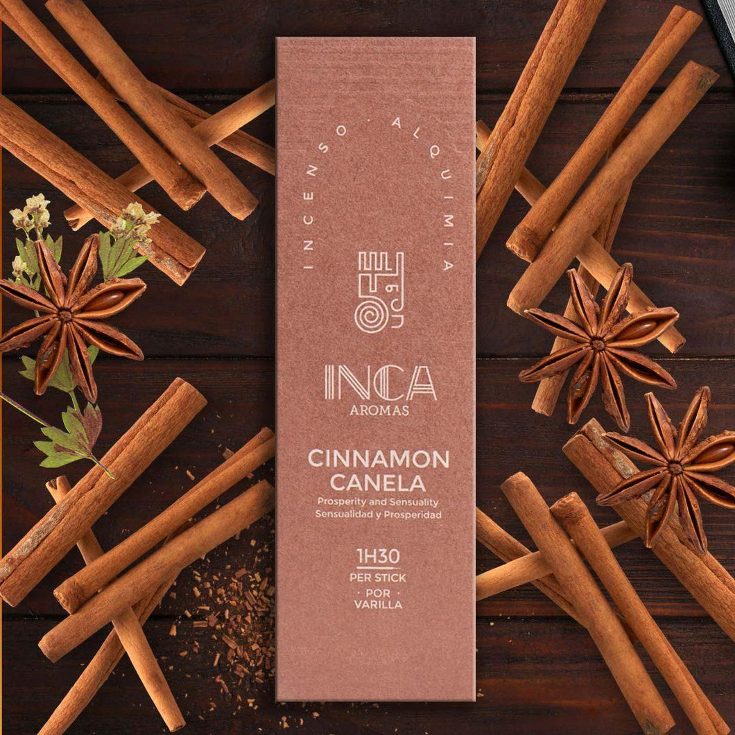 Inca Aromas all-natural fair-trade incense. Cinnamon for prosperity and sensuality Incense