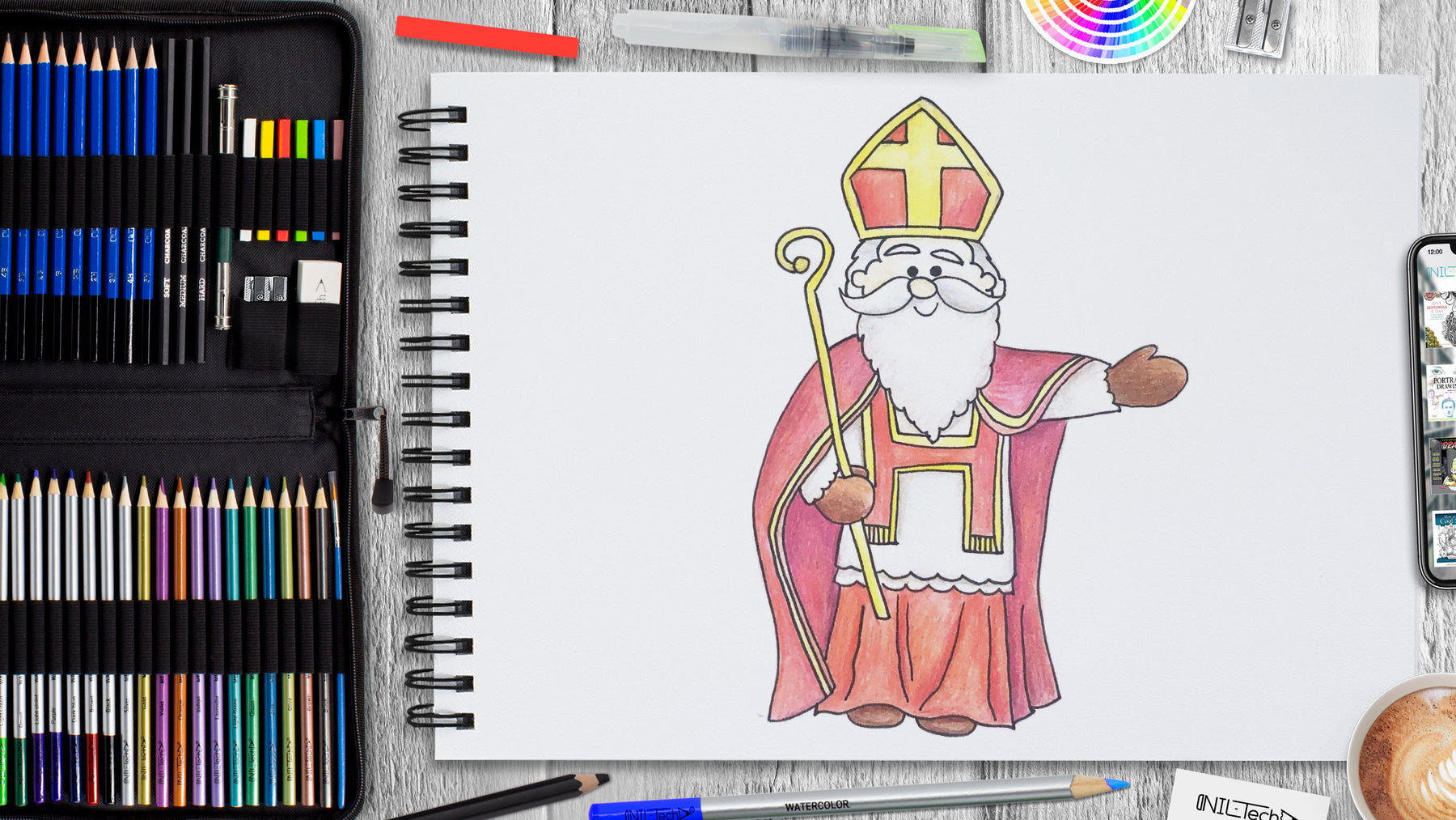 How to Draw St. Nicholas NIL Tech shop.niltech