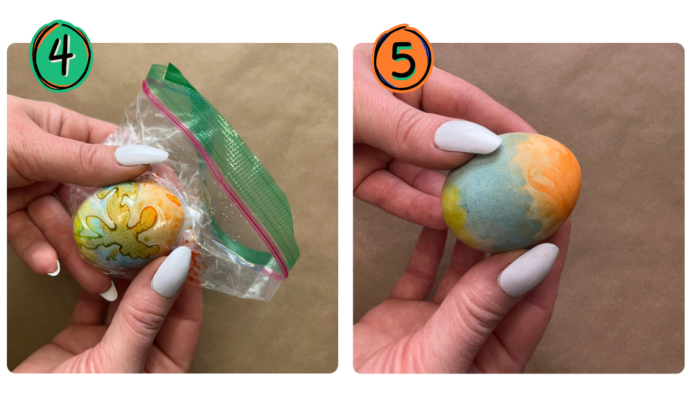 tie dye easter eggs