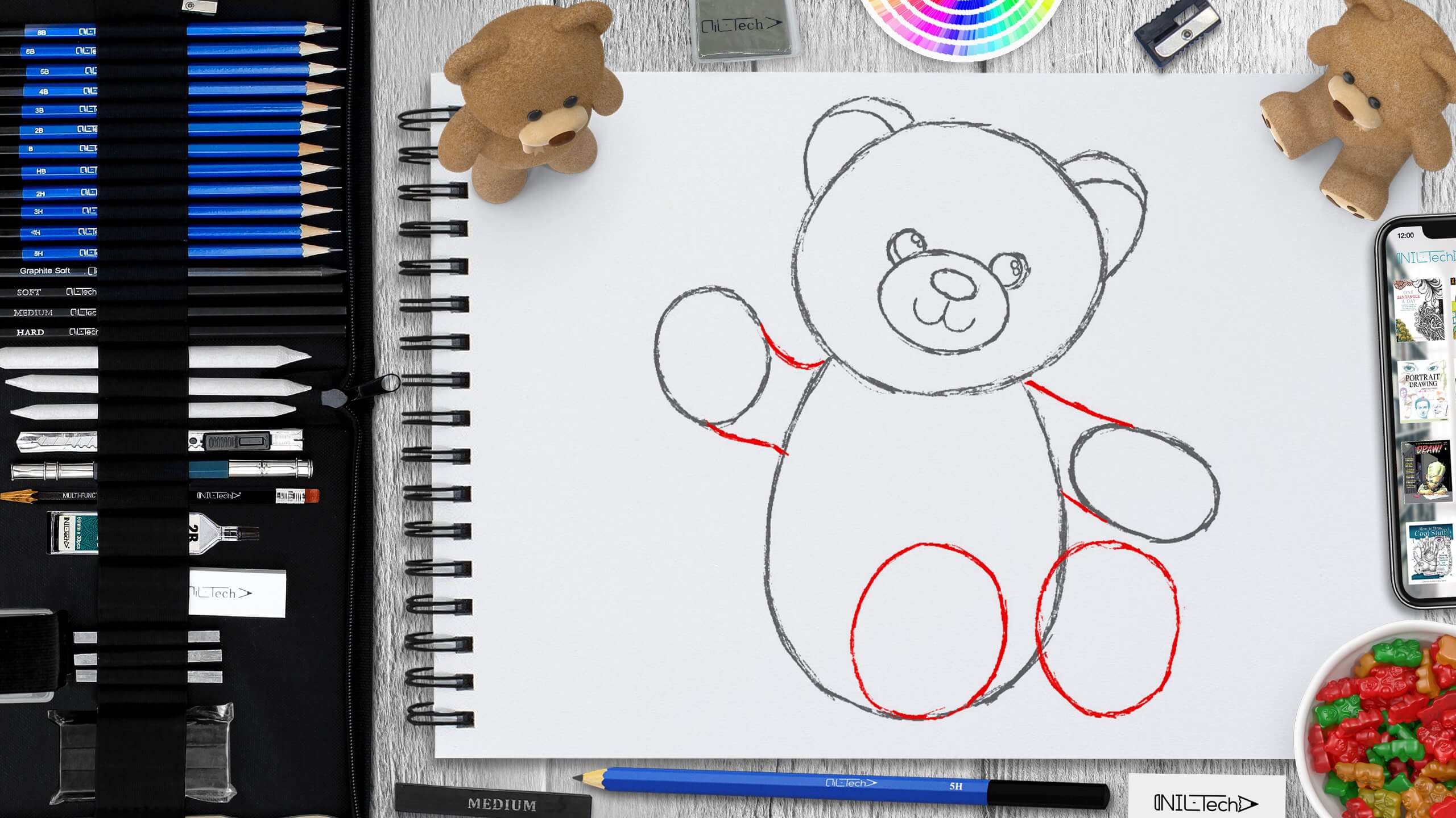 Teddy Bear Drawing | TikTok