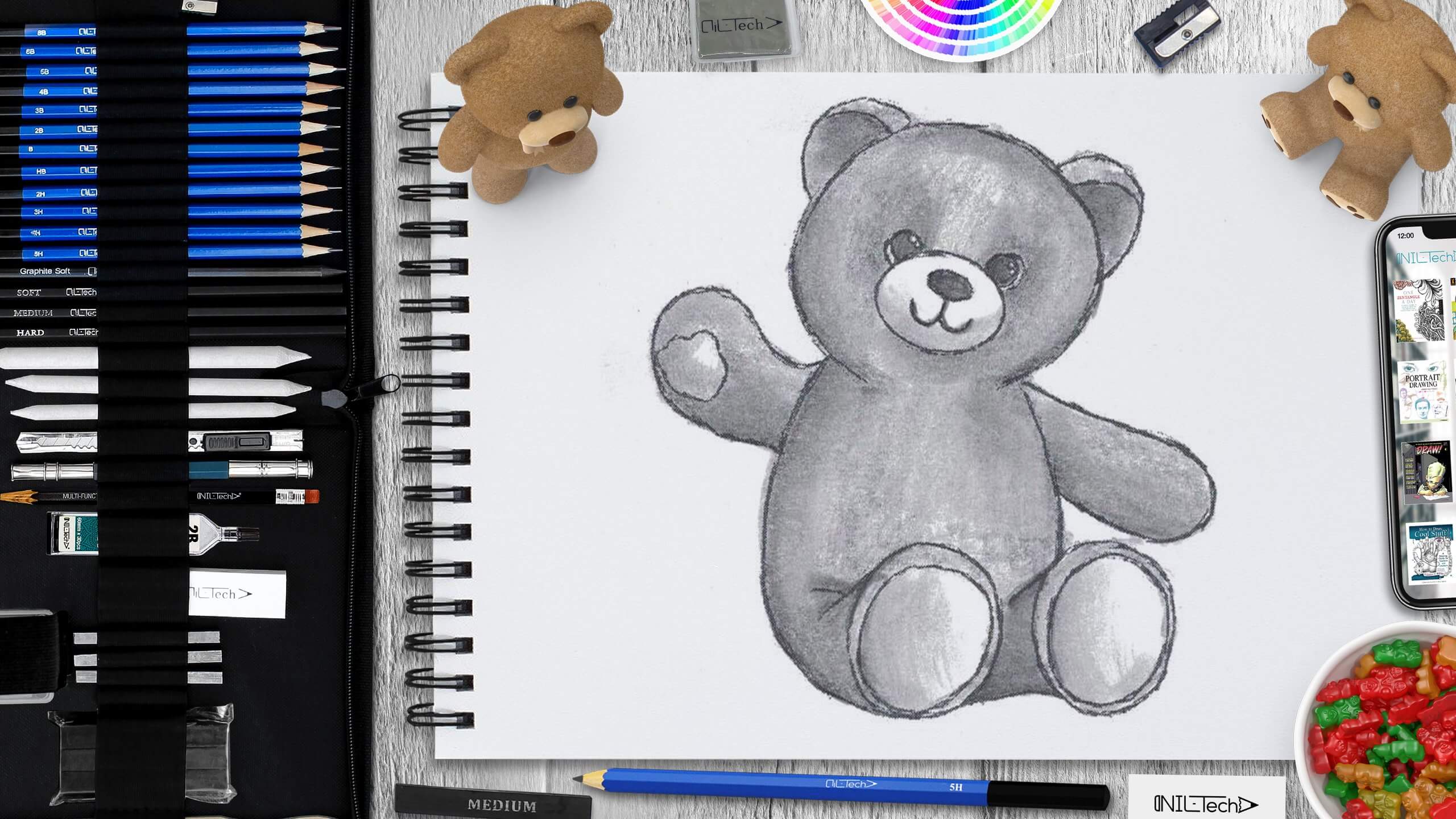 A Delightful Collection of Teddy Bear Drawings - Learn to Draw and Color  with Cindy Wider