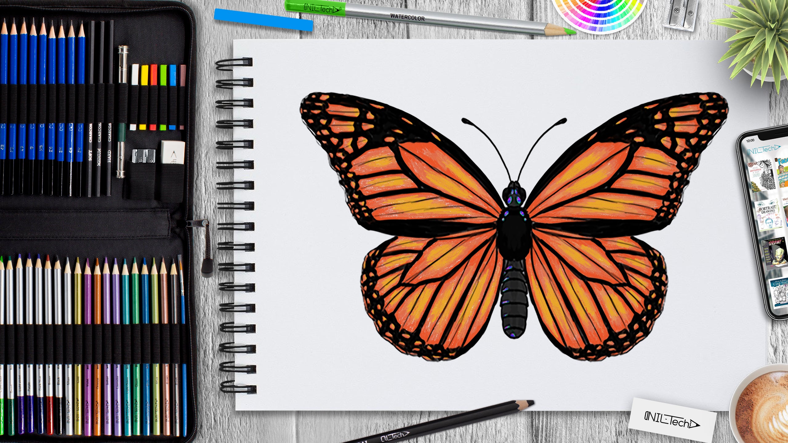 How To Draw A Butterfly Step By Step Shop Nil Tech