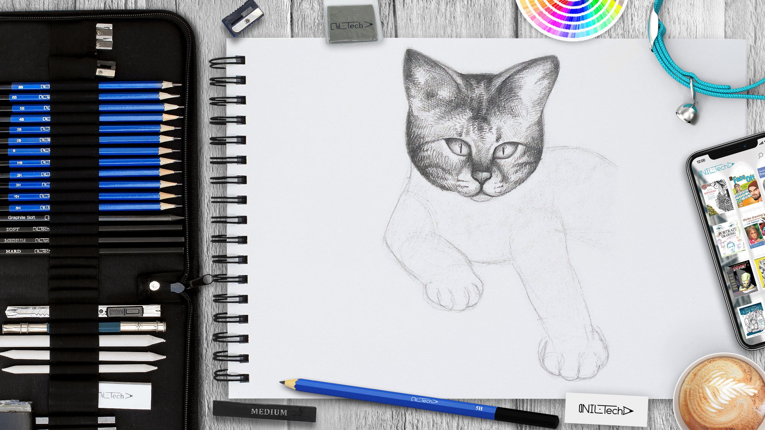 How to Draw a Realistic Cat Step by Step - YouTube