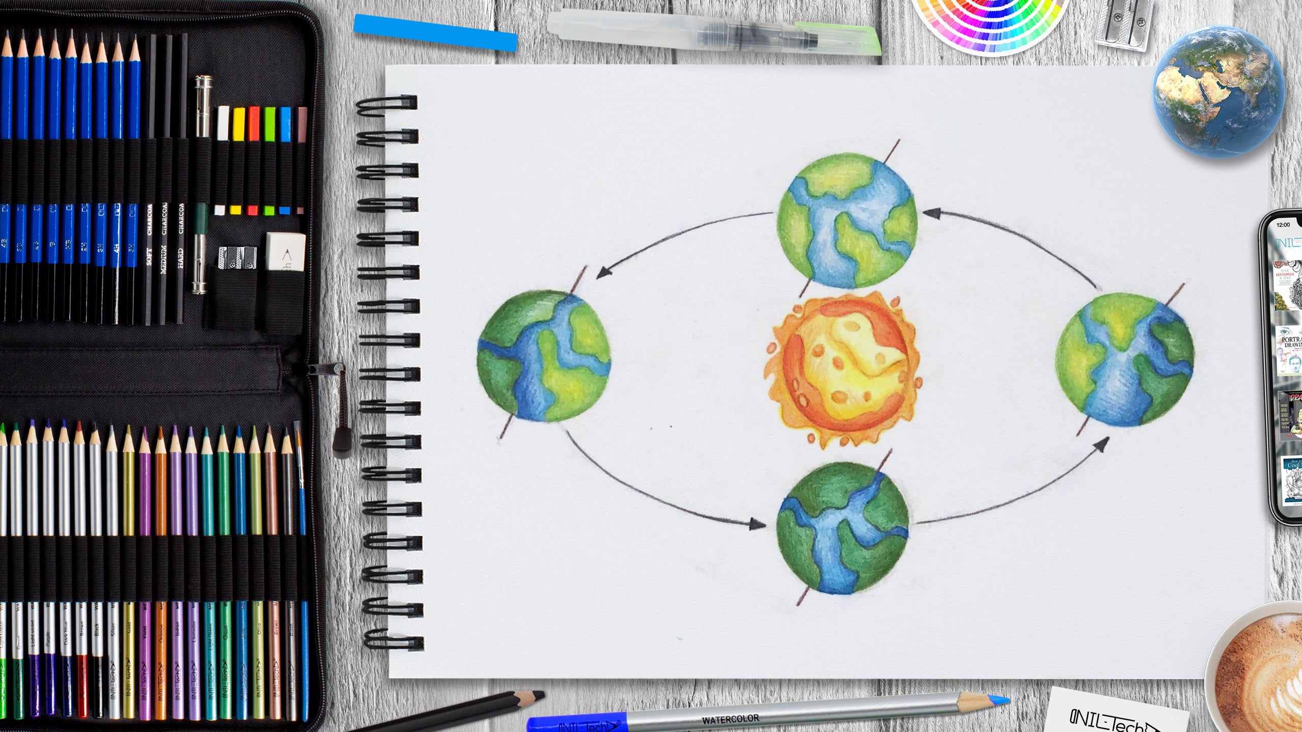Globe Outline Drawing Vector Illustration Of Sketchy Stock Illustration -  Download Image Now - iStock