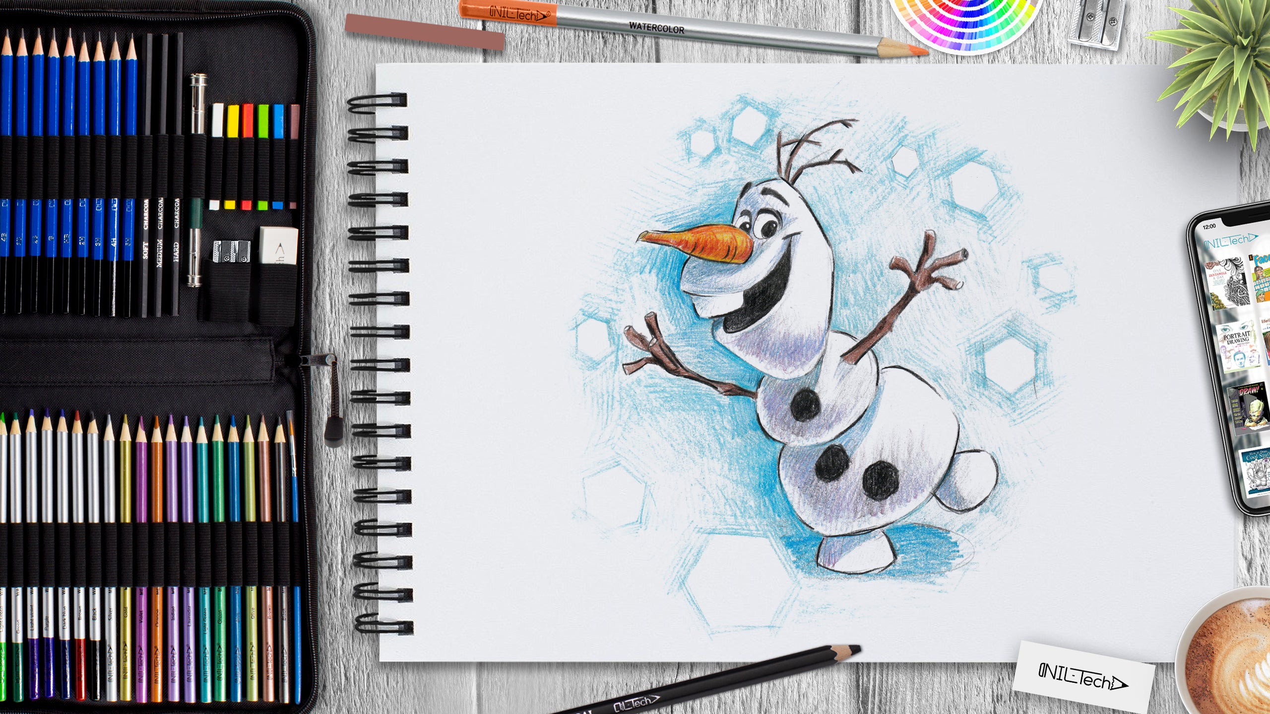 Featured image of post Snowman Olaf Drawing Easy
