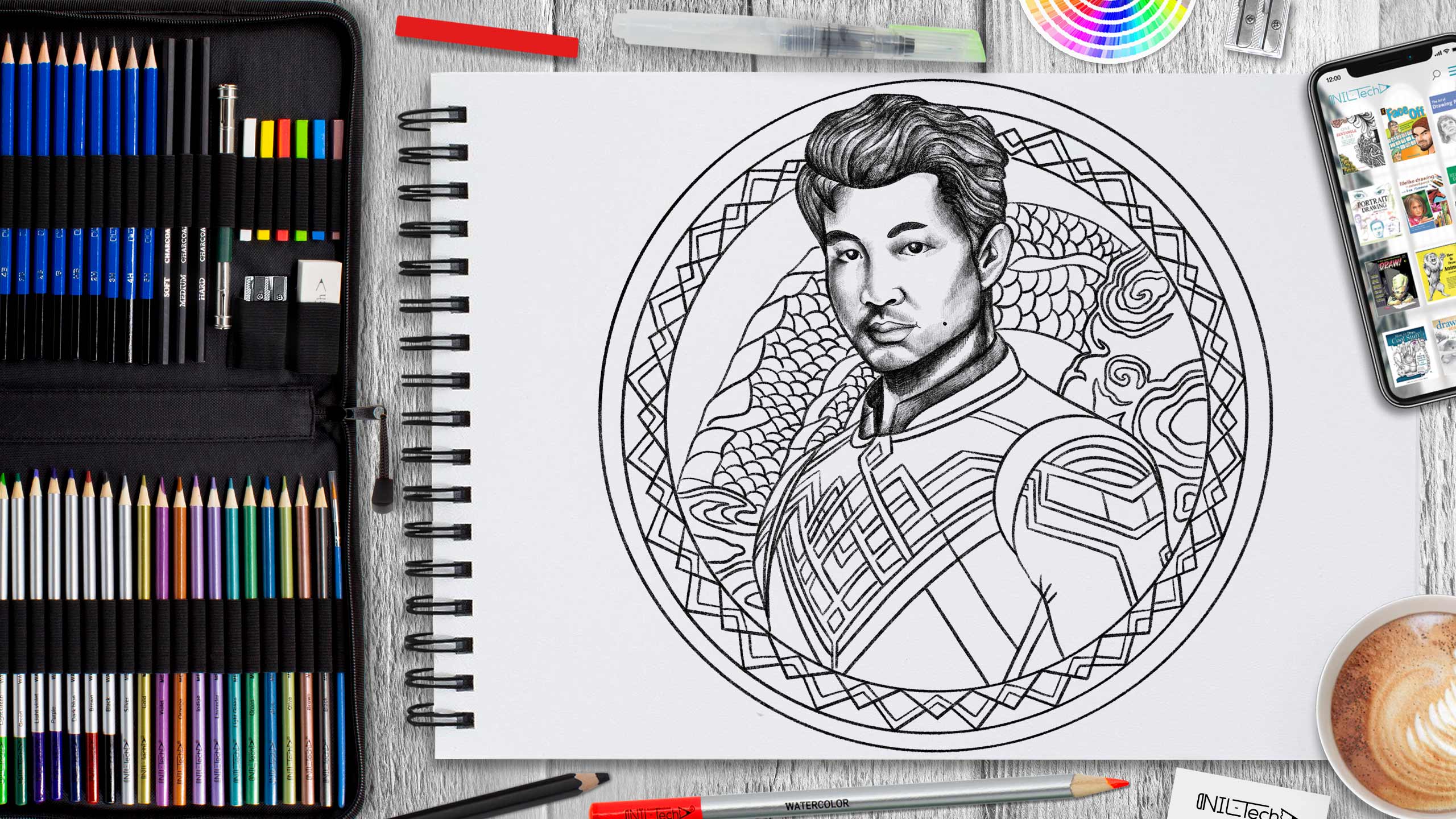 How to Draw Shang-Chi and the Legend of the Ten Rings - shop.nil-tech