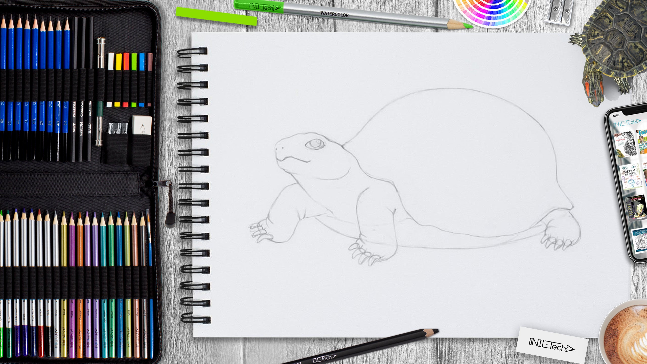 Lizard outline drawing 02 / how to draw A Lizard drawing for kids /  #artjanag - YouTube