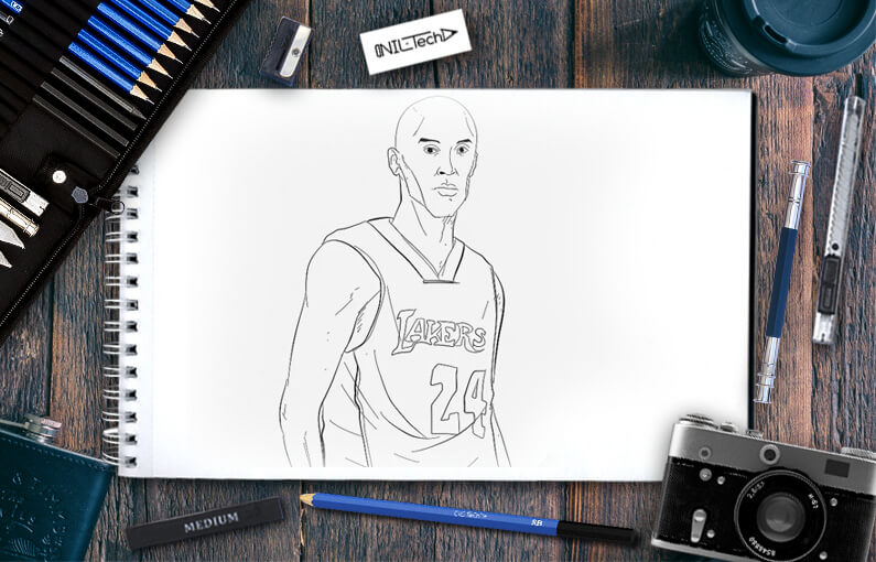Kobe Bryant LA Lakers Basketball Sketch Card by avintagedreamer on  DeviantArt