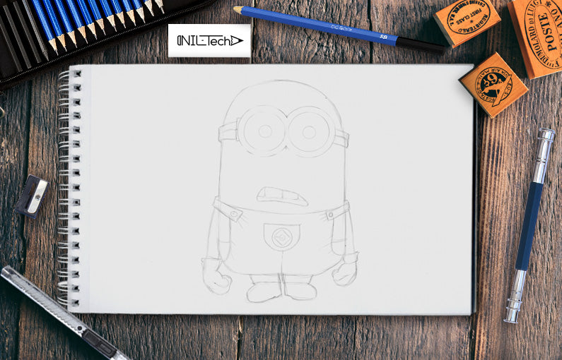 How to Draw Kevin from The Minions Movie 2015 in Easy Steps Lesson  How to  Draw Step by Step Drawing Tutorials