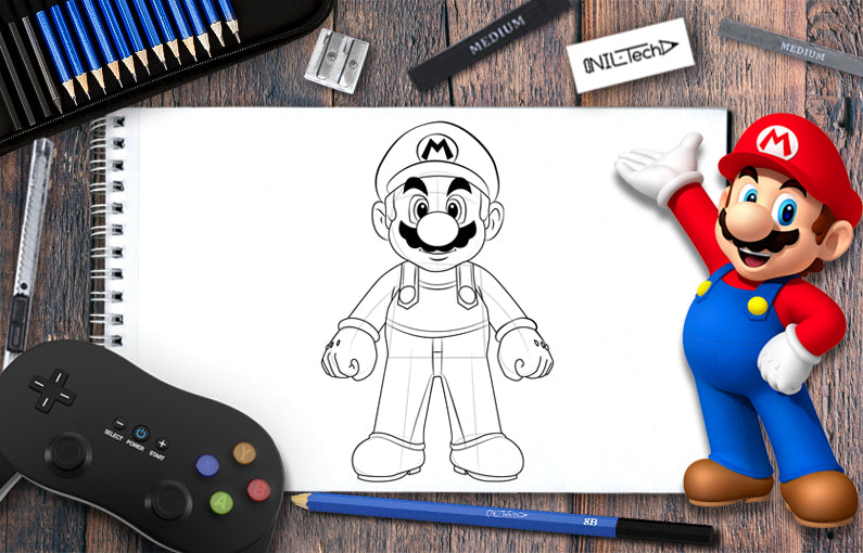 how to draw mario and luigi