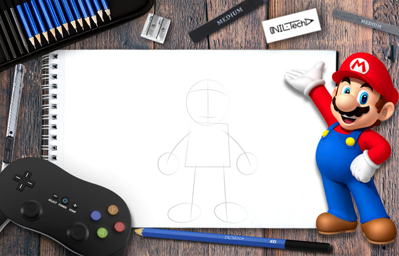 HOW TO DRAW GAME CONTROLLER  STEP BY STEP TUTORIAL 