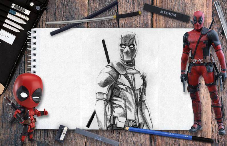 How to Draw the Deadpool Logo - Really Easy Drawing Tutorial