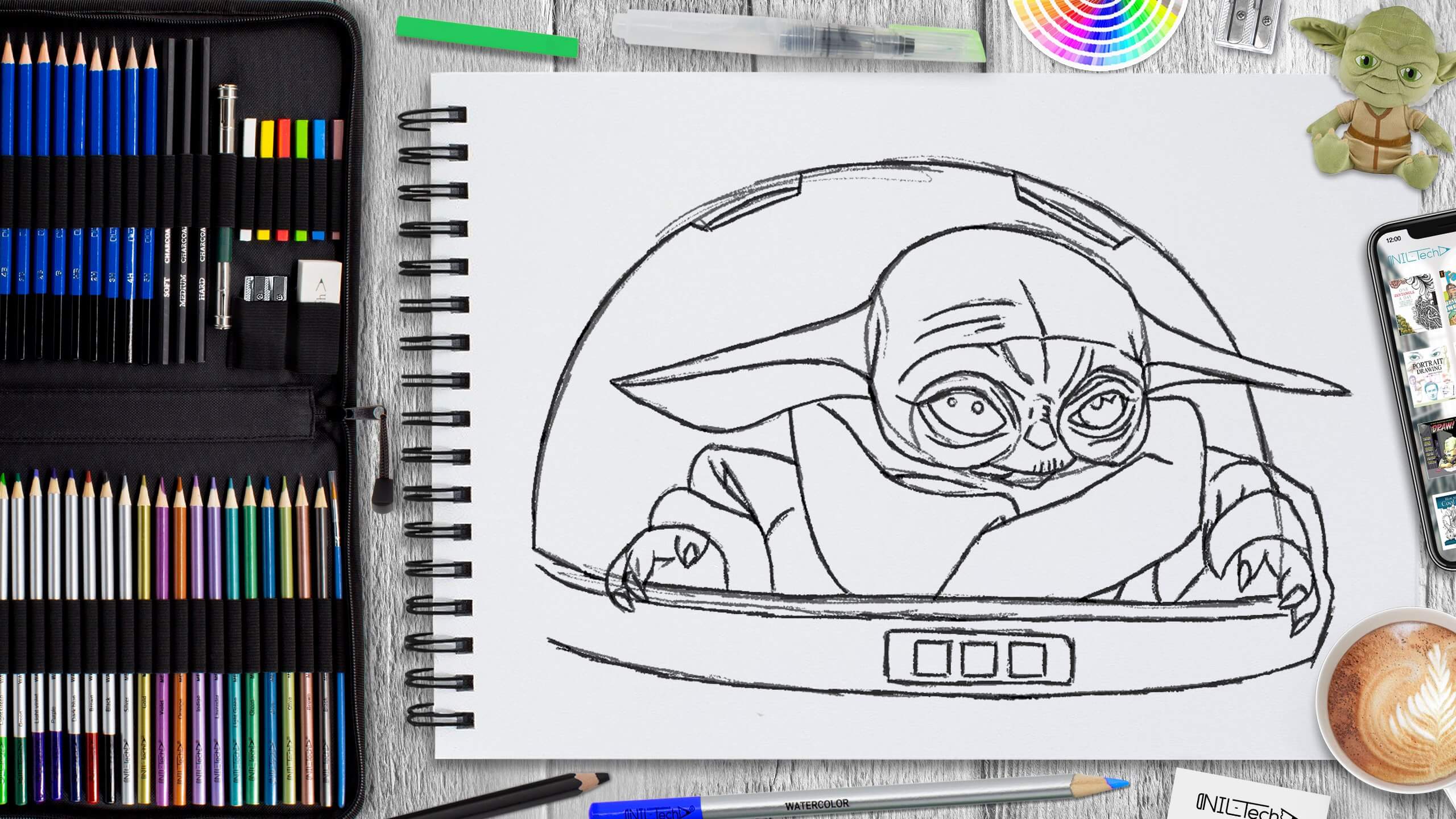 yoda star wars drawings for kids