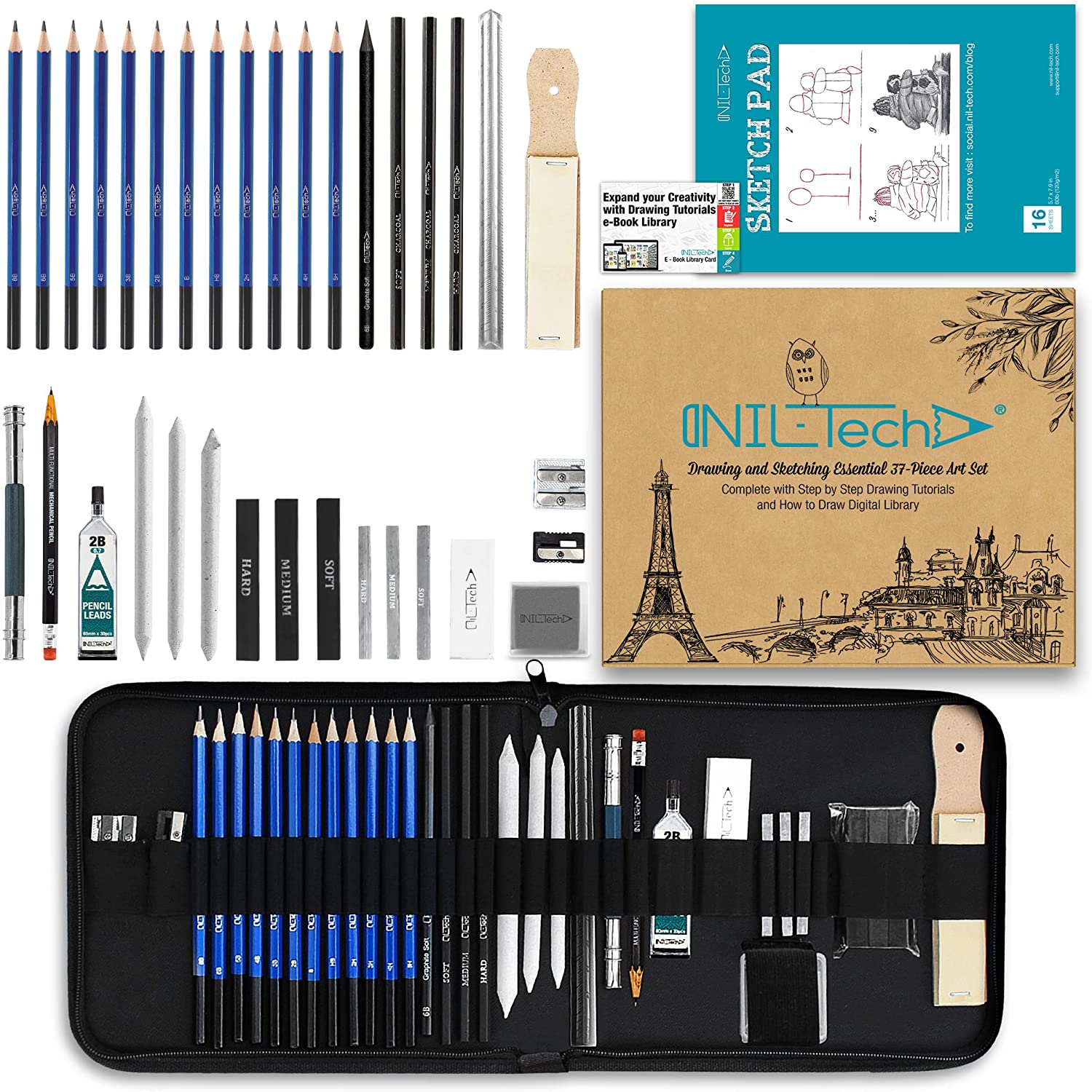 NIL Tech Dual Tip Markers Set - 36 Pcs, Calligraphy Pen, Bullet Journal, Brush Pens, Adult Coloring, Size: One Size