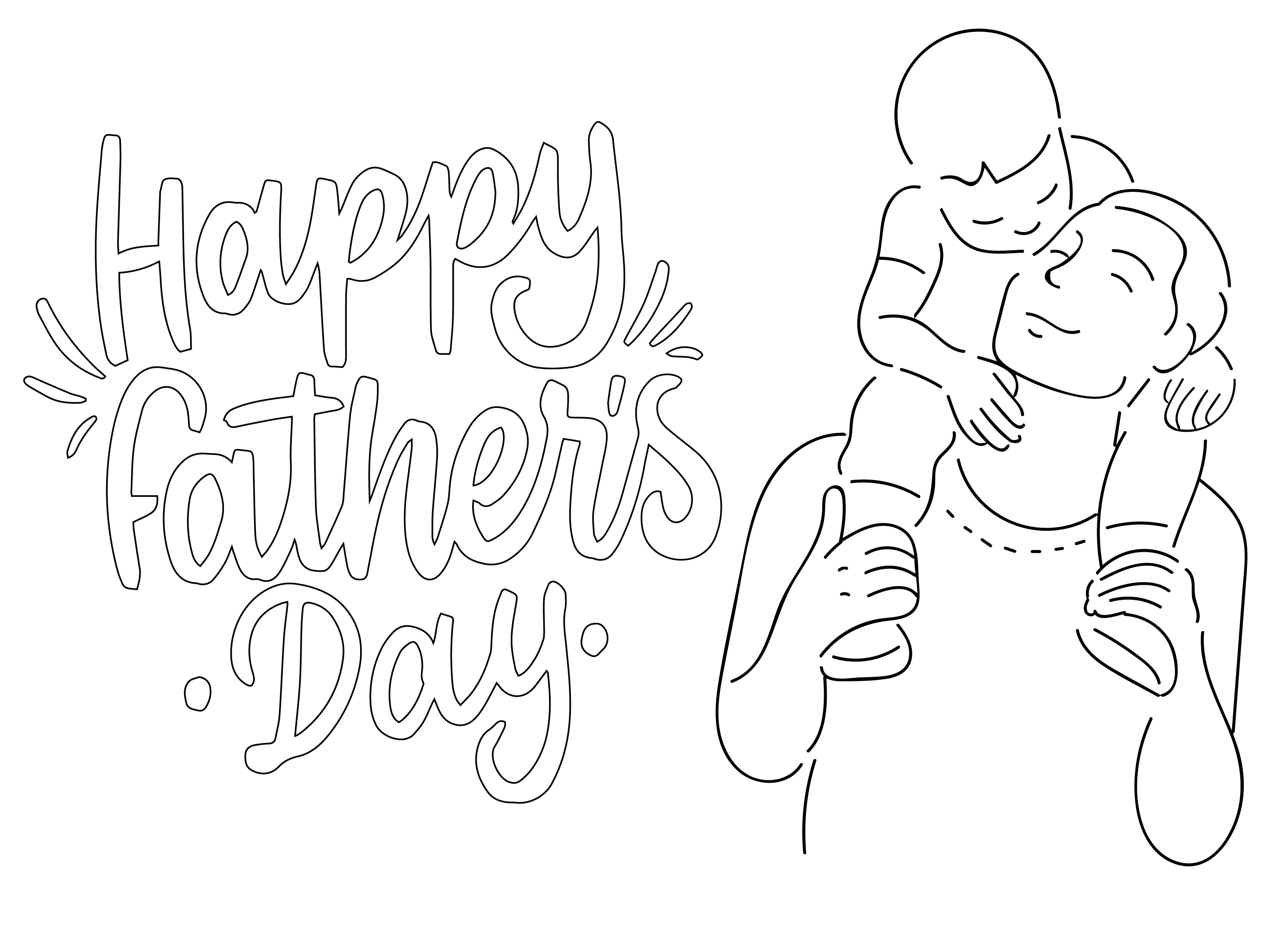 Father day coloring book