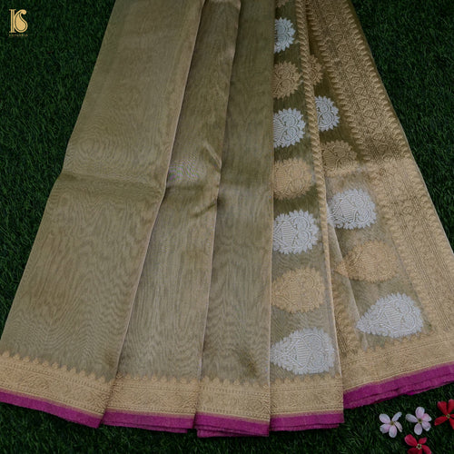 Rekha - Pure Tissue Silk Handwoven Banarasi Saree - Khinkhwab