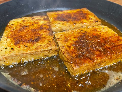 Mala Street tofu in pan