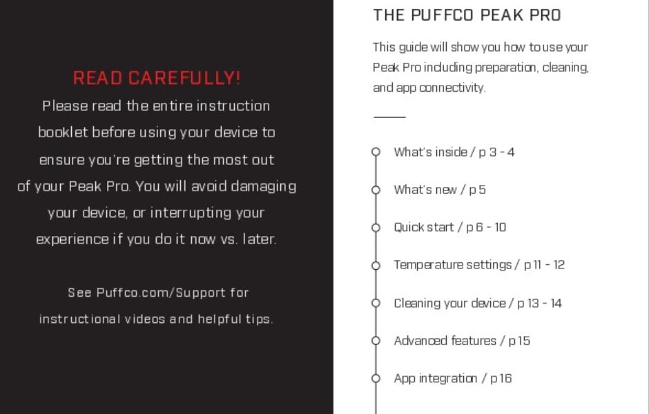 10 Puffco Peak Pro Electric Rig New Version for KING's Pipe User Guide