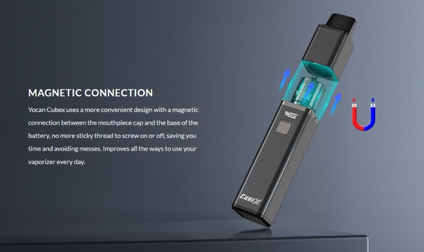 10 Yocan - Cubex Vaporizer Dab Pen for KING's Pipe Magnet Connected