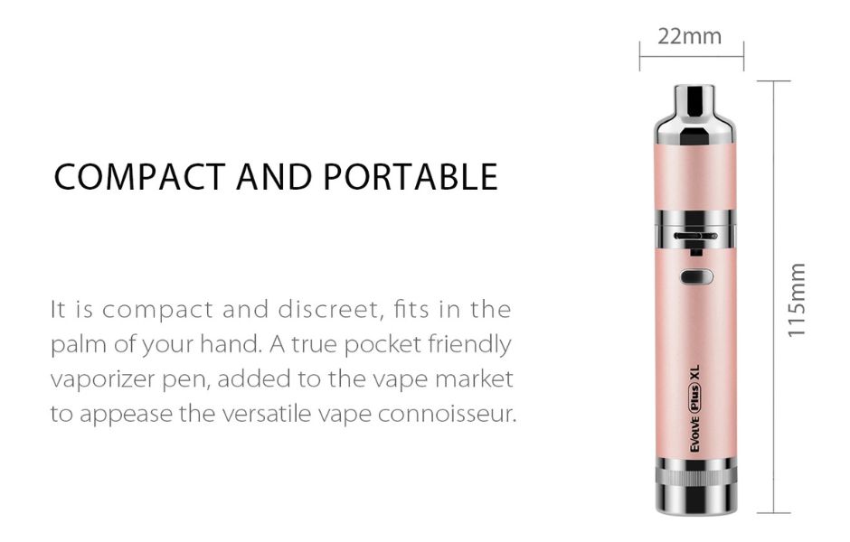 10 Yocan Evolve Plus XL Vaporizer Kit for KING's Pipe Dimensions