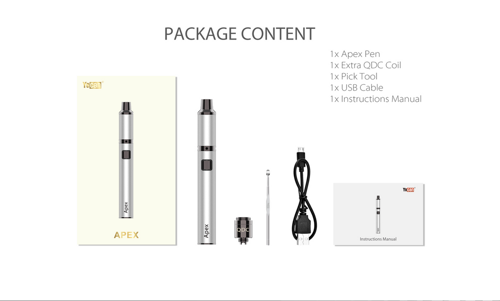 Yocan Apex - Package Content