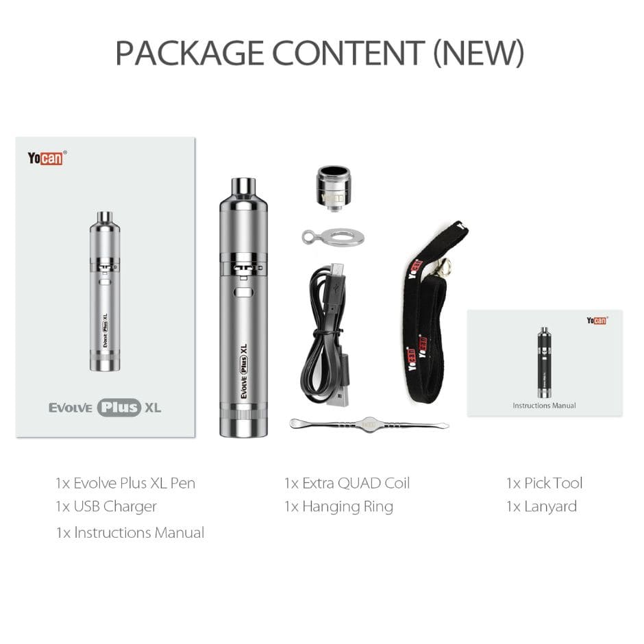 13 Yocan Evolve Plus XL Vaporizer Kit for KING's Pipe What's in the Package