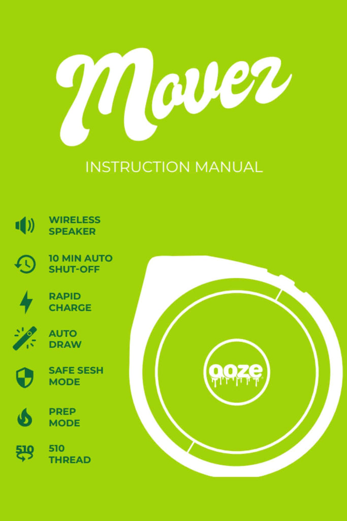 1 OOZE MOVEZ 510 Cartridge + Bluetooth Speaker for KING's Pipe Specifications and Main Features