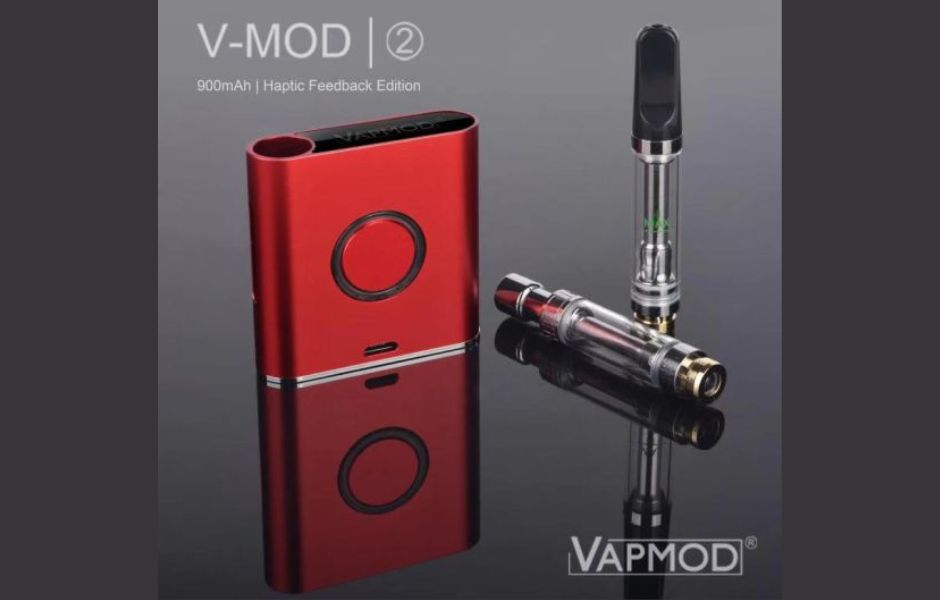 2 VAPMOD V-MOD 2 VV Cart Battery for KING's Pipe Compatible with Oil and Concentrate Cartridges