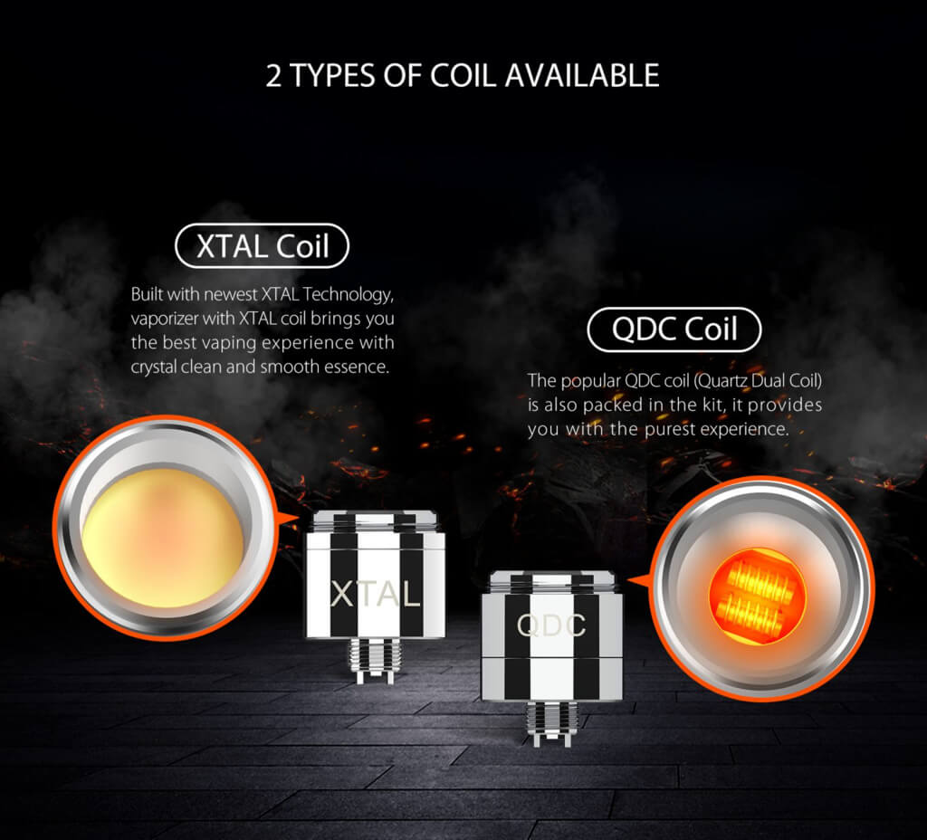 Yocan Flame 2 different Coils