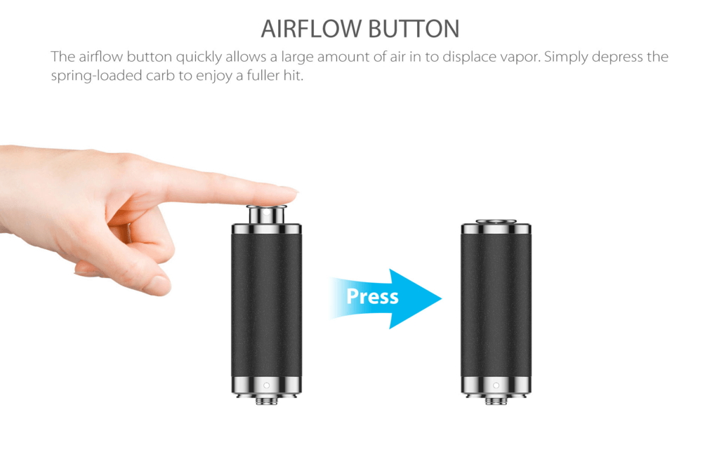 Yocan Torch airflow button