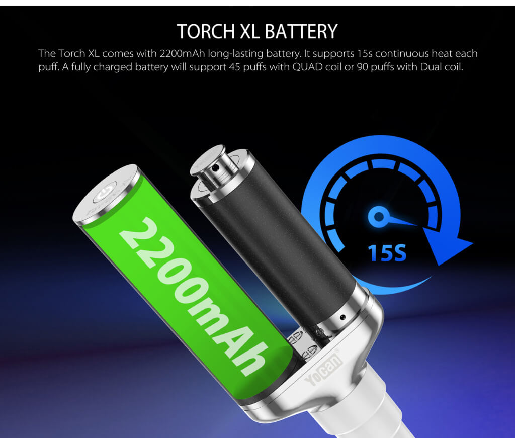Yocan Torch XL Portable E-Nail XL Battery