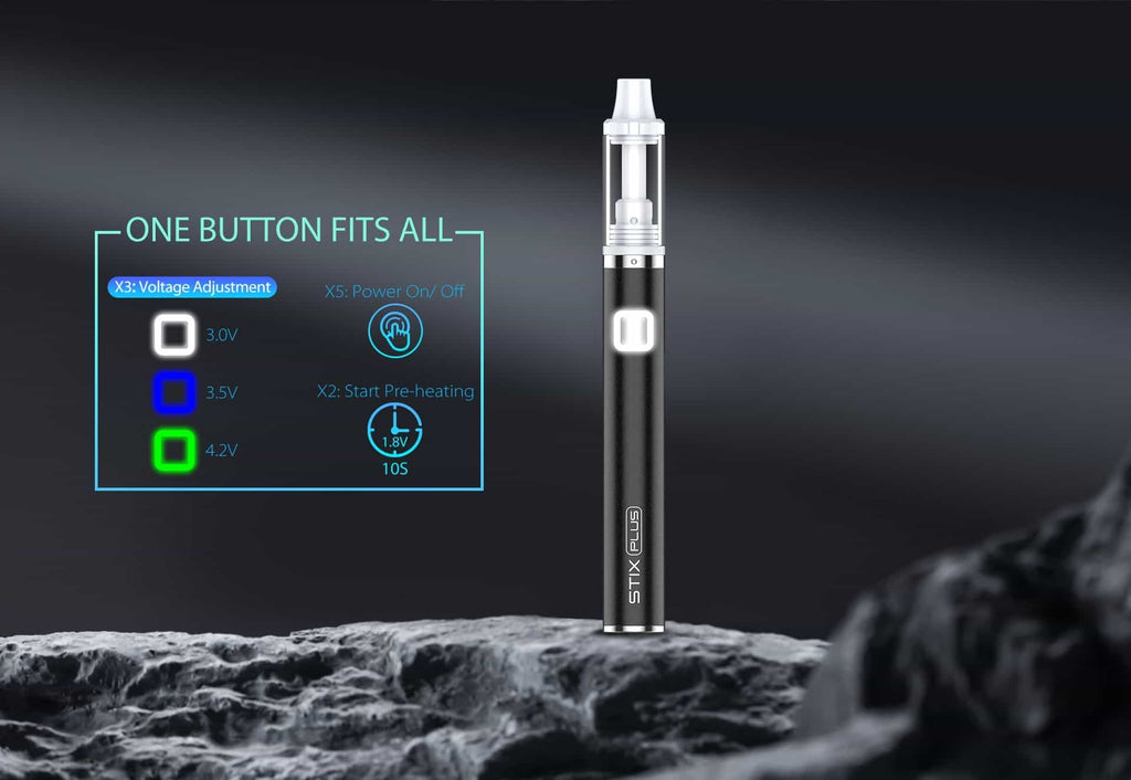 7 Yocan STIX Plus Variable Voltage and One Button Operation
