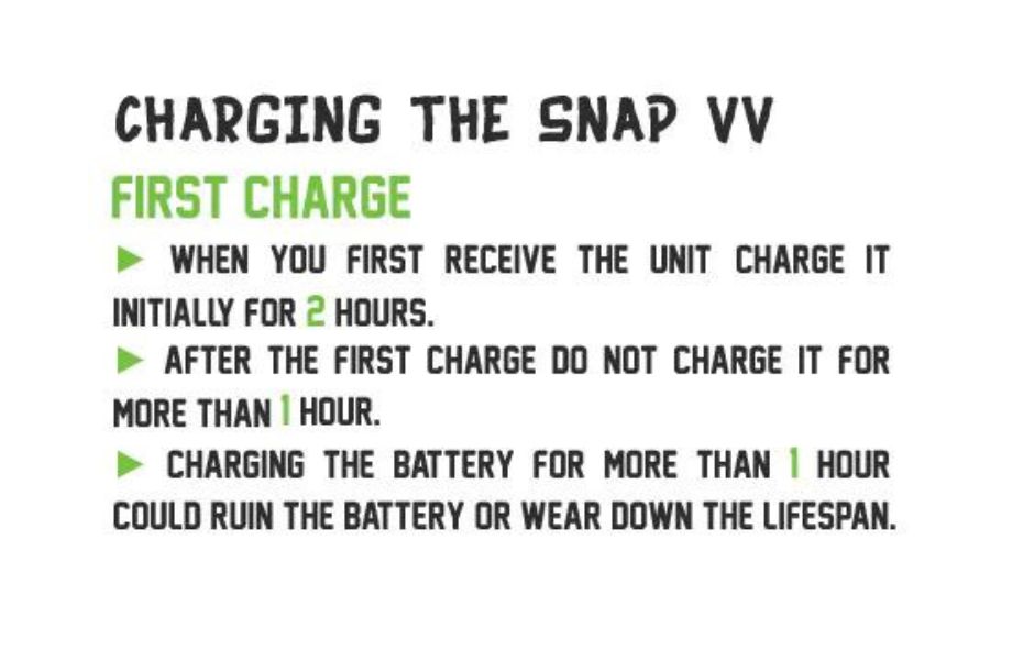 8 Exxus Vape - Snap Battery for Oil Cart on KING's Pipe Charging Instructions