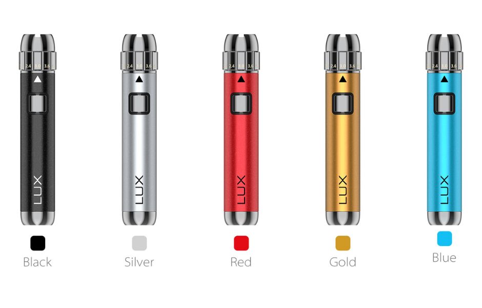 8 Yocan LUX Family 510 Threaded Vape Pen Battery New Variants for KING's Pipe Original Lux Available Colors