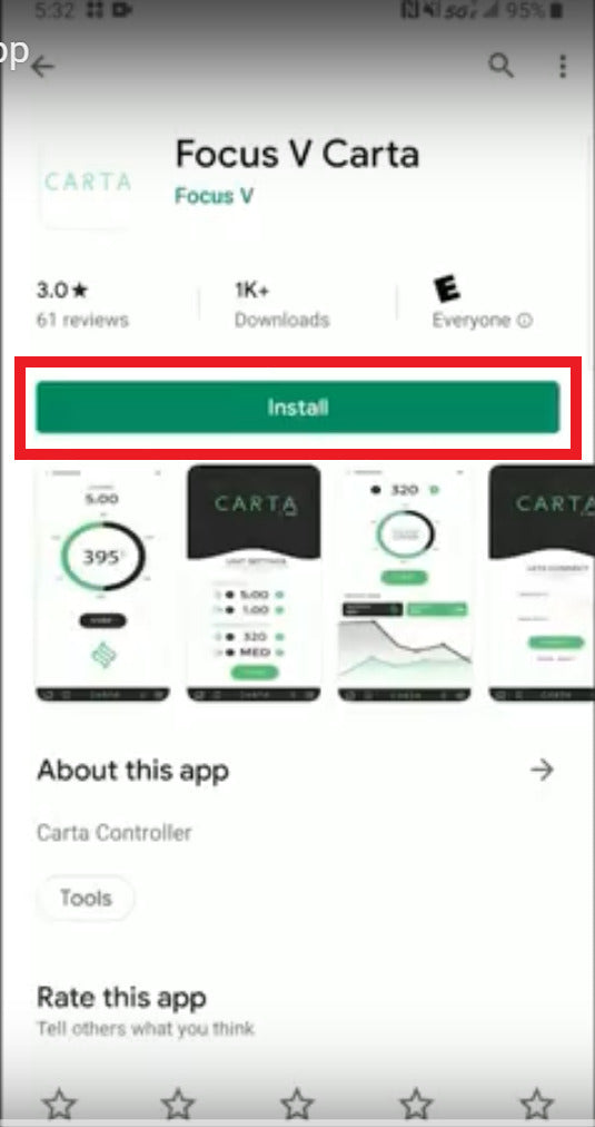 Focus V Carta Android App Guide